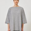 Women Eskandar | Square 3/4 Sleeve Sweater-Long Greysmoke