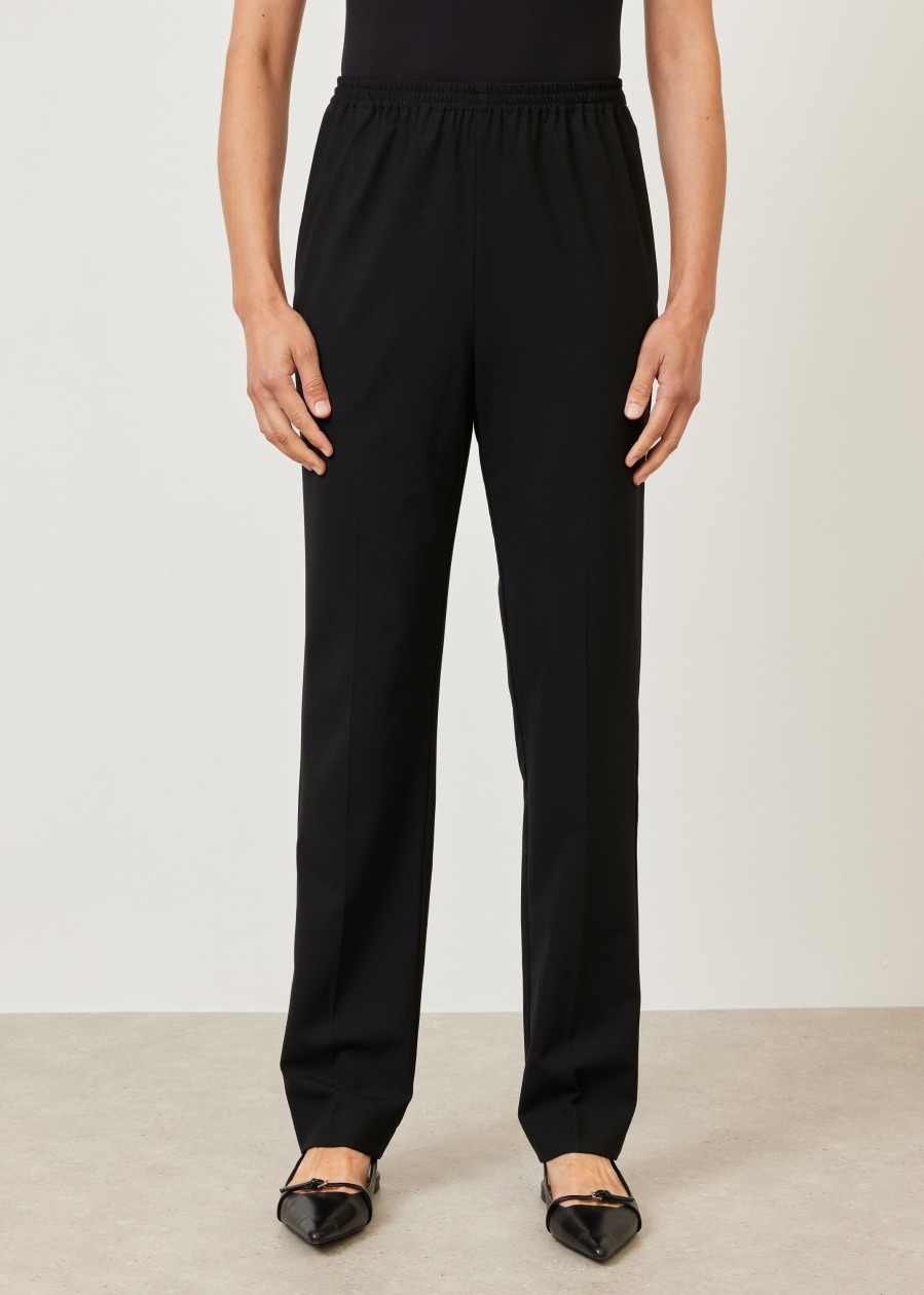 Women Eskandar | Narrow Trouser Black