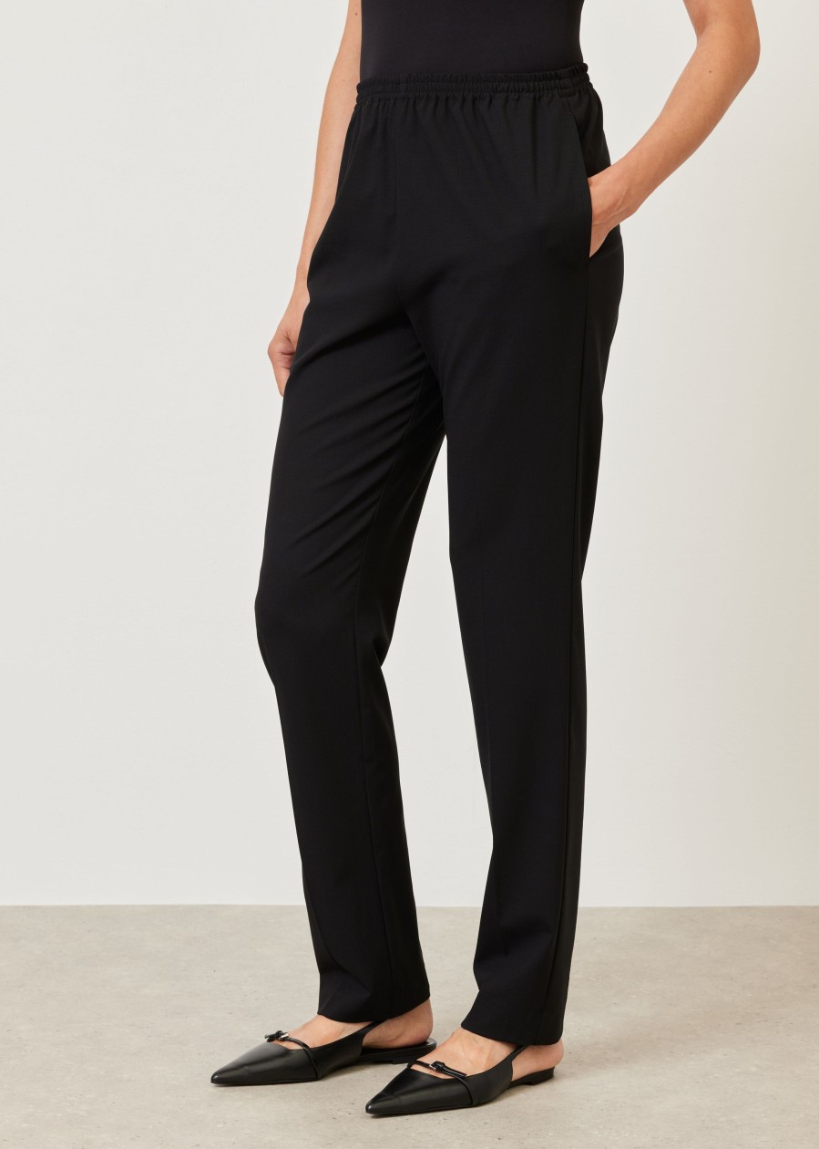 Women Eskandar | Narrow Trouser Black