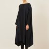 Women Eskandar | Wide A-Line Scoop Neck Dress Midnight