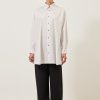 Women Eskandar | Side Panelled Shirt With Collar-Long Plus Greypale