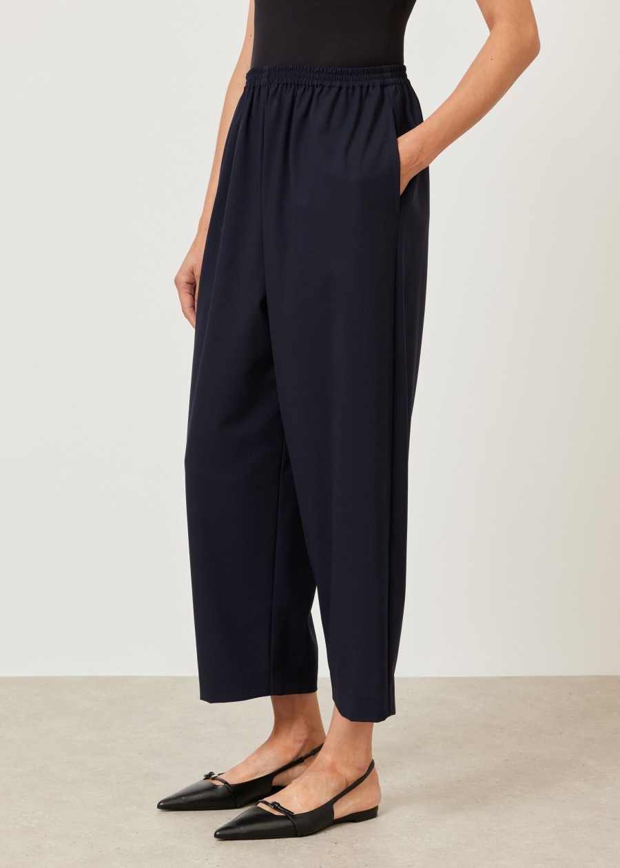 Women Eskandar | Japanese Trouser Navy