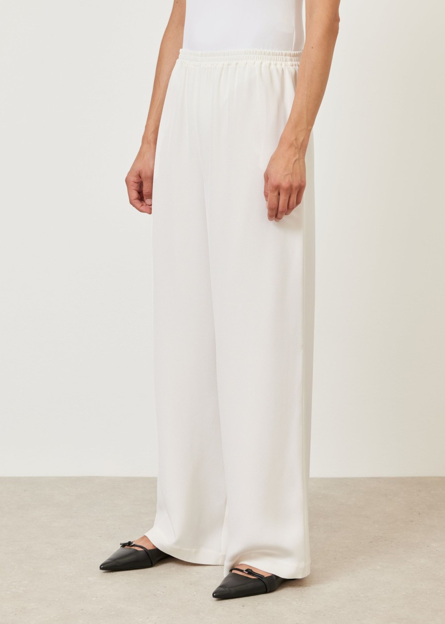 Women Eskandar | Flared Trouser White