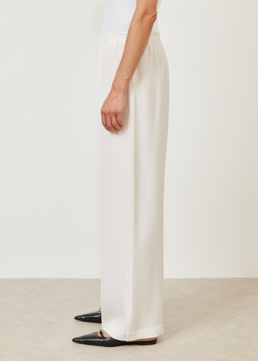 Women Eskandar | Flared Trouser White