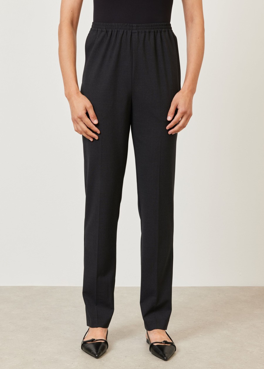 Women Eskandar | Narrow Trouser Coal