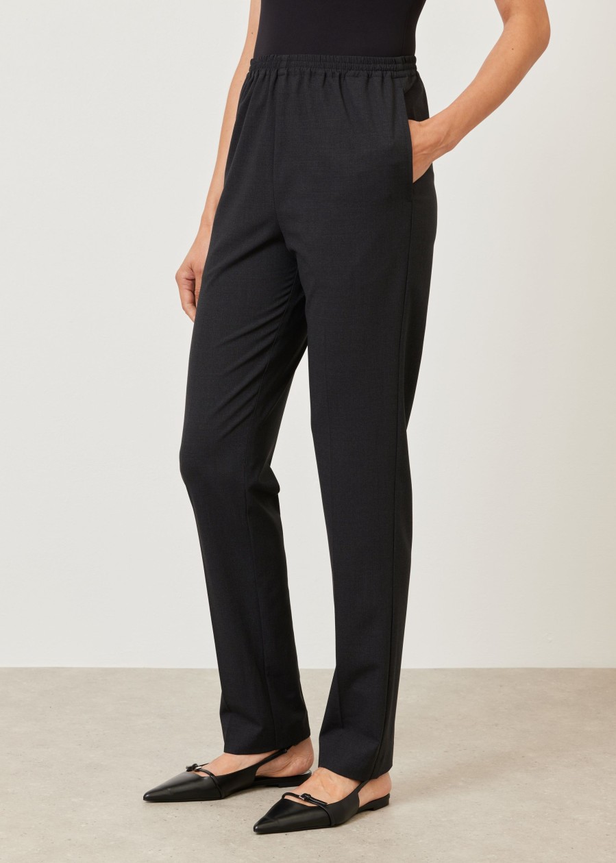 Women Eskandar | Narrow Trouser Coal