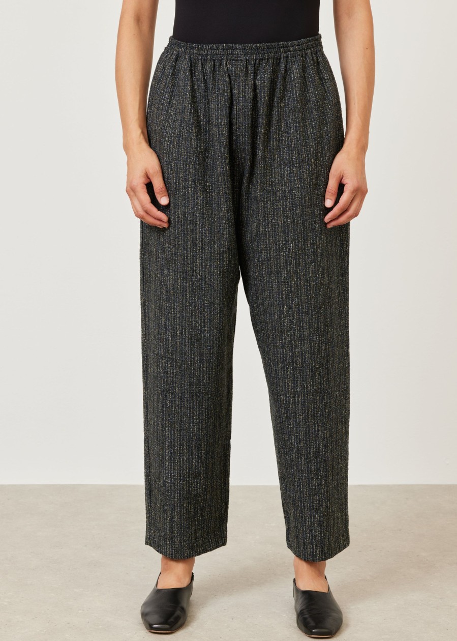 Women Eskandar | Longer Japanese Trouser Tealdark